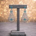 Rani Pink American Diamond Necklace Set with Earrings